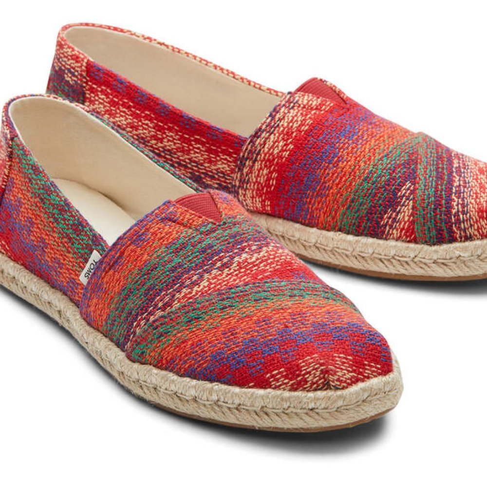 NIB TOMS Alpargata Rope Espadrille - pink multi - TOMS - 10
